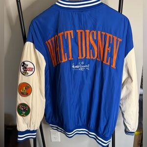 Primark Disney 100 Blue and White Varsity Jacket